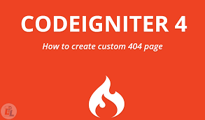 create custom 404 page in codeigniter 4