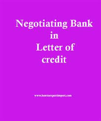 what do you mean by a negotiating bank