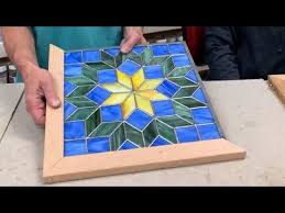 Framing Stained Glass Pieces With Zinc
