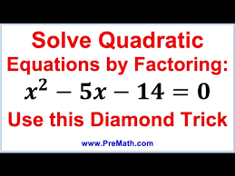 Solve Quadratic Equations By Factoring