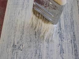 dry brushing paint or stain on beams