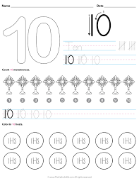 Ten toes are fun to decorate. Catholic Number 10 Worksheet Preschool Kindergarten Coloring Page Thecatholickid Com