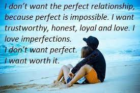 Image result for dont expect perfection in a relationship