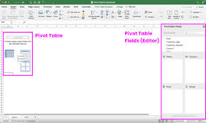 working with pivot tables in excel