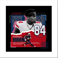 Kendrick Bourne Football Paper Poster