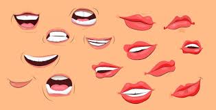 cartoon lips images free on