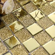luxury gold mirror glass tiles kl925 11