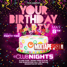 Flyer Template Your Birthday