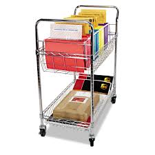Carry All Cart Mail Cart Two Shelf 34 7 8w X 18d X 39 1 2h