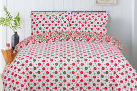 Fl Poppy Reversible Bedding Set
