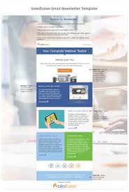 Email Newsletter Template Salesfusion