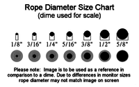 Rope Size Chart Diameter And Length Quality Nylon Rope