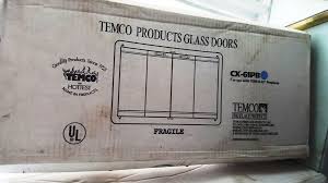 Tempco Glass Fire Door Polished Brass