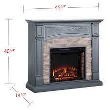 Electric Fireplace Tv Stand With Stone