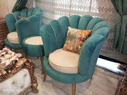 velvet bedroom chair set