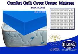 comfort quilt uratex mattress 4 x30