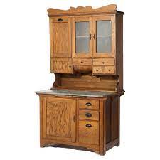 antique oak hoosier kitchen cabinet