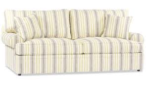white pinstripe sofa
