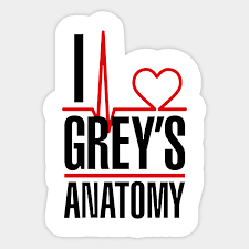 Meredith grey logo american broadcasting company, grey's anatomy, png. I Love Grey S Anatomy I Love Greys Anatomy Sticker Teepublic