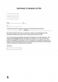 free response to demand letter pdf