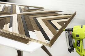 You can paint it, stain it, or strip it. Diy Geometric Wood Art This Old House