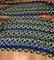 vine crafting braided rag rug