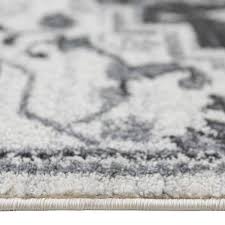 amer rugs alexandria yana dark gray 5 ft 1 in x 7 ft 6 in medallion polypropylene area rug