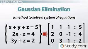 using gaussian elimination