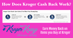 how does kroger cash back work