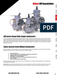 Browse our selection of mikuni parts & accessories. Mikuni Vm Roundslide Parts Diagram Carburetor Motorcycle