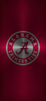 metallic logo alabama crimson
