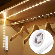 Amagle Led Dual Mode Motion Night Light Flexible Led Strip With Motion Sensor Closet Light For Bedroom Cabinet Nature White 4000k 4 Aaa Batteries Operated Not Included Amazon Com