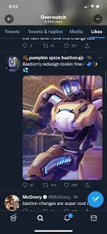 Official OW twitter accidentally likes Bastion Rule 34 :  rOverwatchCirclejerk