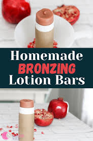 diy bronzing body lotion bars for dry