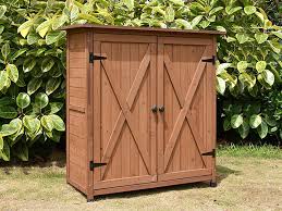 outdoor wooden storage box 110 x 118cm