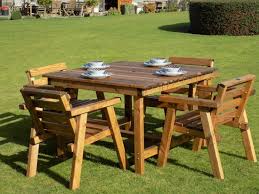 See below for table sizes and seating guide. Traditional 1 15m Square Garden Table Sets Riverco