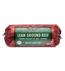 93 lean 7 fat lean ground beef roll