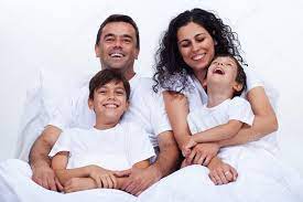 Happy Family With Two Boys gambar png
