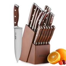 Some knife sets will include sheaths for all knives. Romeker 15 Piece Kitchen Knife Set With Block Upgrade Your Kitchen With These Knife Sets On Amazon Popsugar Food Photo 11