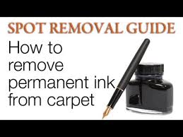 how to get ink out of carpet a step by