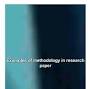 Examples of methodology in research paper by Gonzalez Stephanie