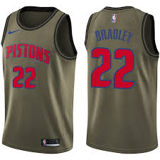 Top Quality Nike Pistons 22 Basketball Avery Bradley Green