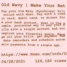 Feb 19, 2021 · make an old navy credit card payment by mail. 14yzdin5casc9m
