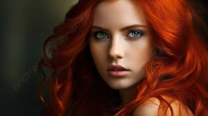 red hair color picture background image