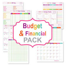 Printable Budget Planner Pack Printable Bill Tracker Printable Bill Organizer Pdf Printable Finance Sheets