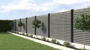 contemporary composite fence screens