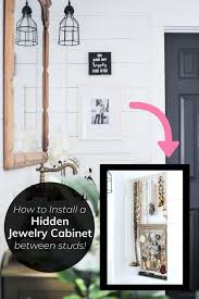 Diy Jewelry Cabinet Recessed In The