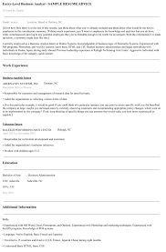 Entry level business analyst resume sample 2. How To Write The Perfect Business Analyst Resume Zippia