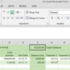 Accounts Receivable Excel Template Accounts Payable Excel