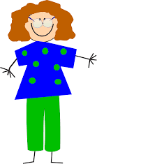 funny cartoon lady with gles vector